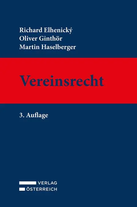 Cover: 9783704689467 | Vereinsrecht | Richard Elhenický (u. a.) | Buch | Deutsch | 2022