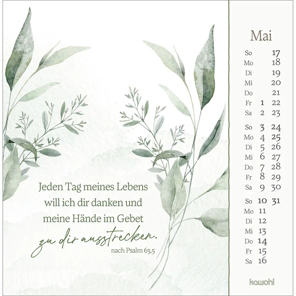 Bild: 9783754879467 | Vor dich bring ich, was mich bewegt 2026 | Kalender | Spiralbindung