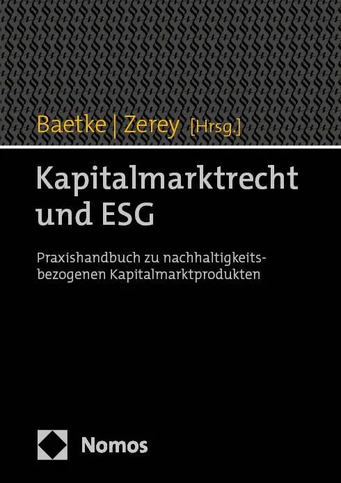 Cover: 9783848789467 | Kapitalmarktrecht und ESG | Florian Baetke (u. a.) | Buch | 408 S.