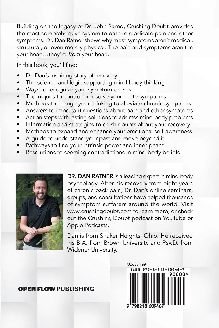 Rückseite: 9798218609467 | Crushing Doubt | Dan Ratner | Taschenbuch | Englisch | 2025