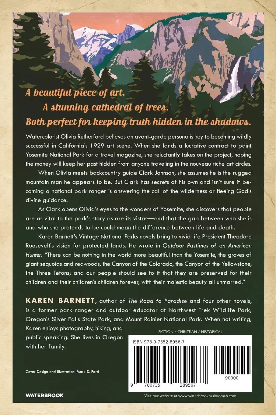 Rückseite: 9780735289567 | Where the Fire Falls | A Vintage National Parks Novel | Karen Barnett