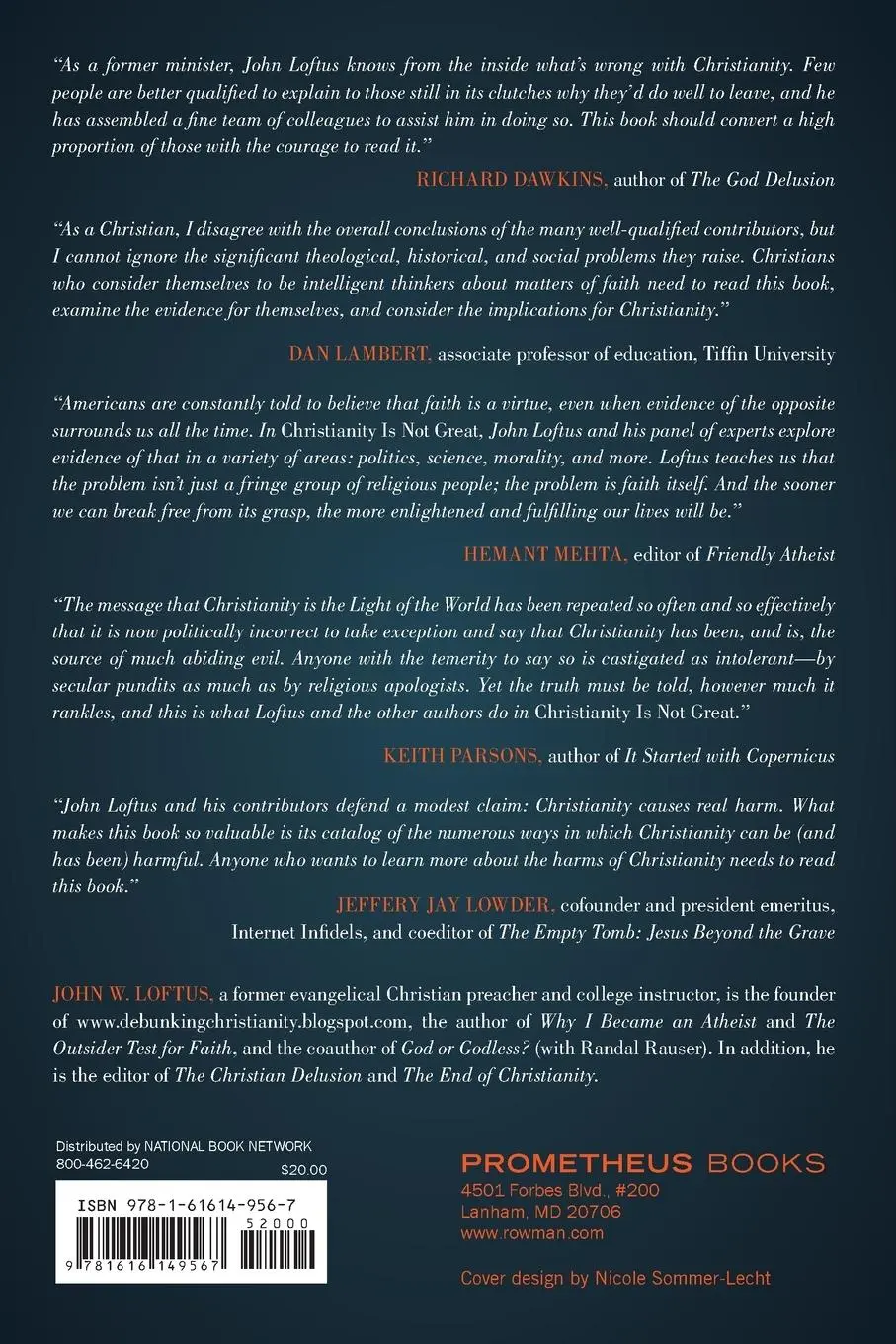 Rückseite: 9781616149567 | Christianity Is Not Great | How Faith Fails | John W. Loftus | Buch