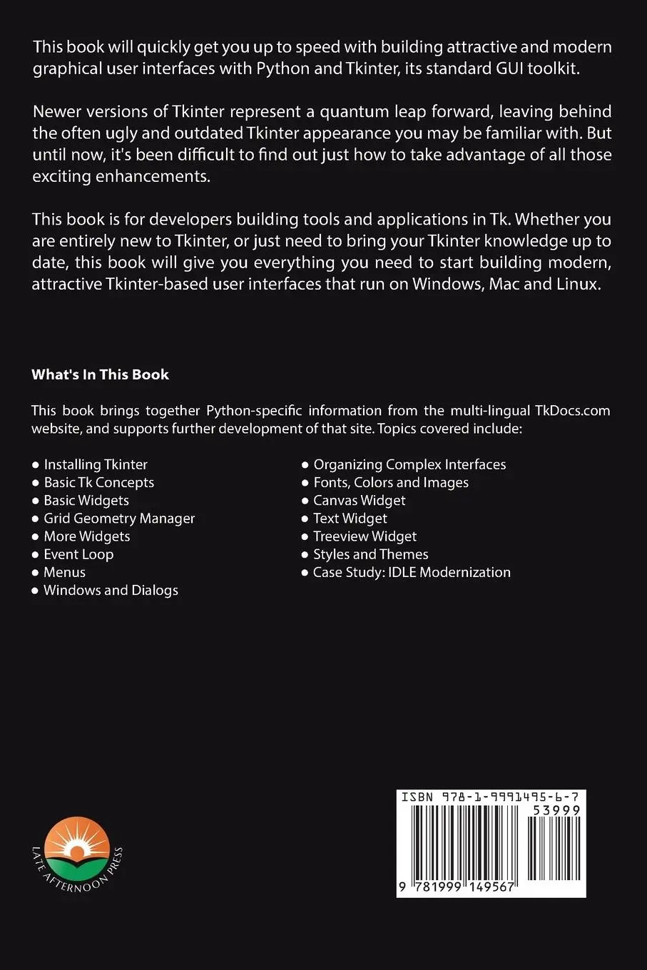 Rückseite: 9781999149567 | Modern Tkinter for Busy Python Developers | Mark Roseman | Taschenbuch