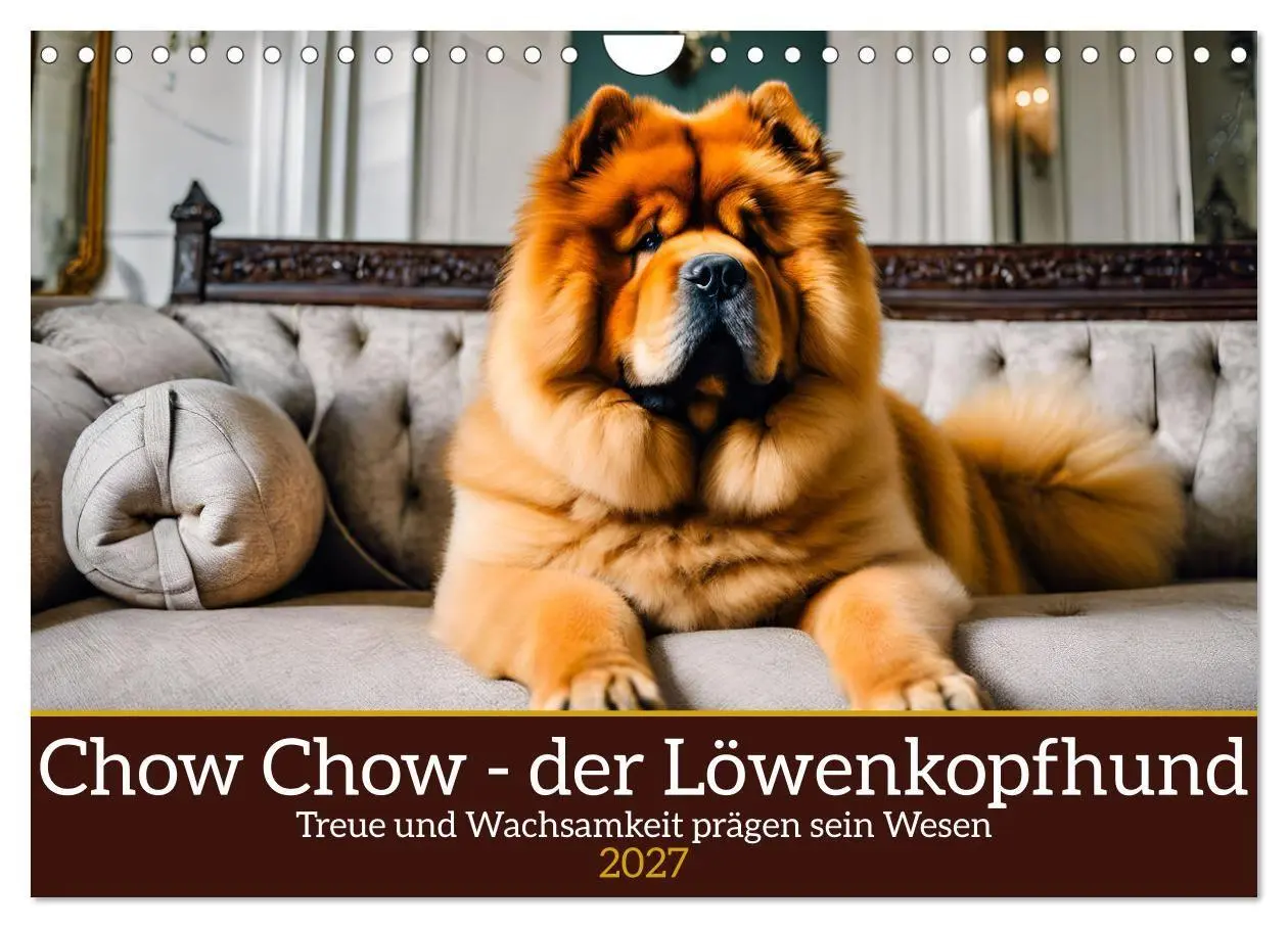 Cover: 9783569119567 | Chow Chow - der Löwenkopfhund (Wandkalender 2027 DIN A4 quer),...