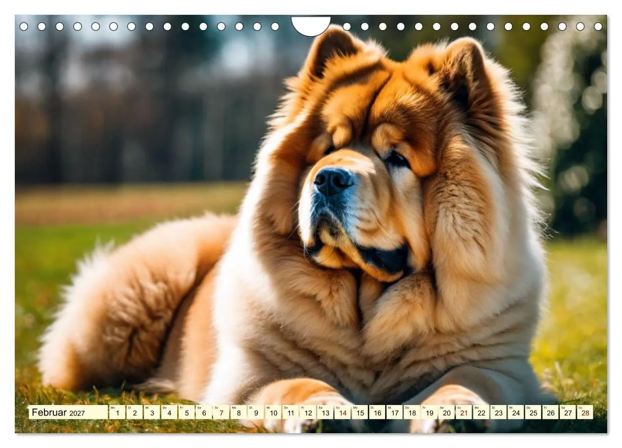 Bild: 9783569119567 | Chow Chow - der Löwenkopfhund (Wandkalender 2027 DIN A4 quer),...