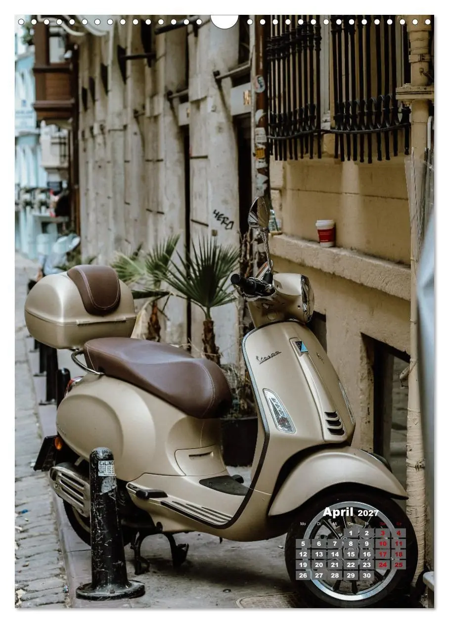 Bild: 9783569289567 | Die Liebe zur Vespa (Wandkalender 2027 DIN A3 hoch), CALVENDO...