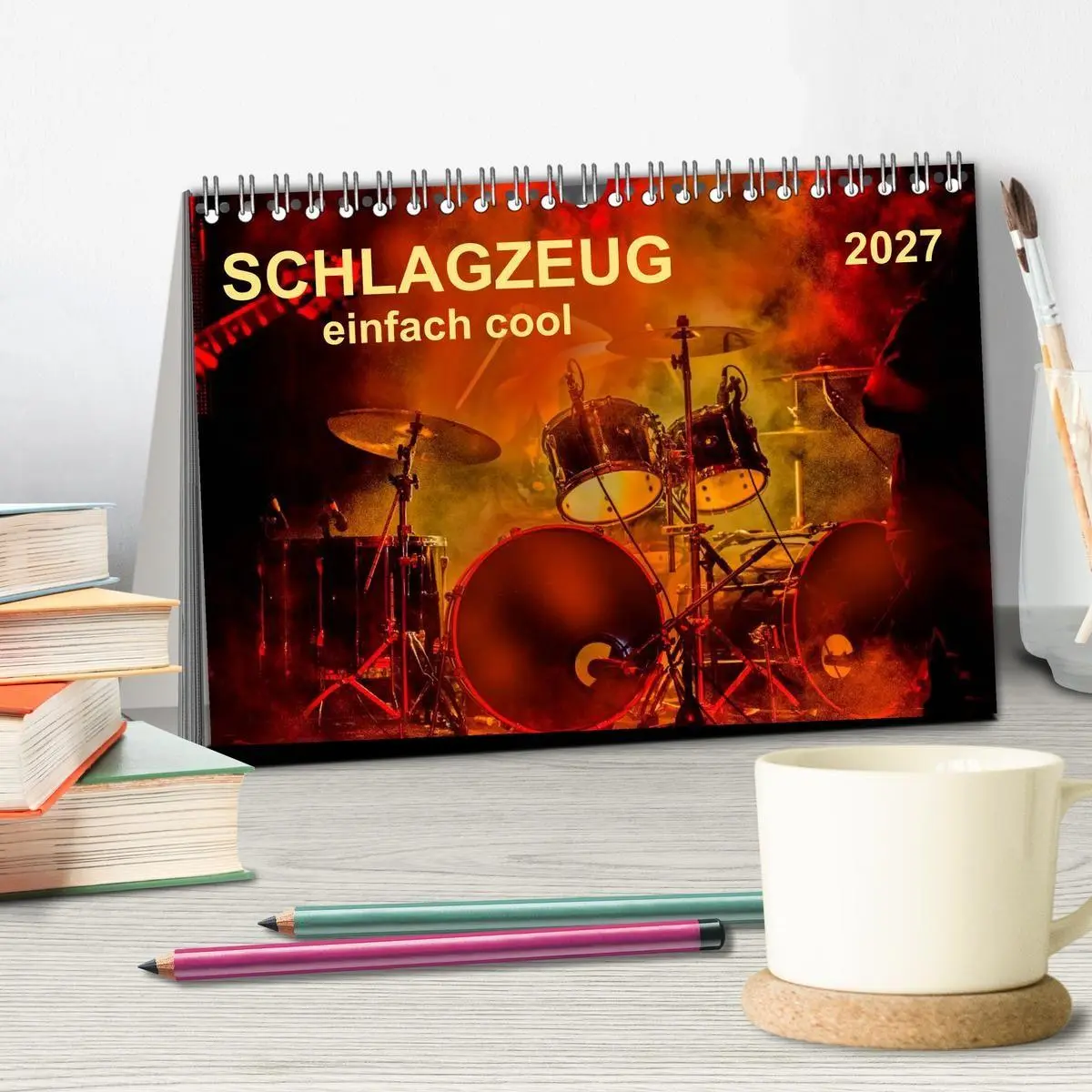 Bild: 9783594009567 | Schlagzeug - einfach cool (Tischkalender 2027 DIN A5 quer),...