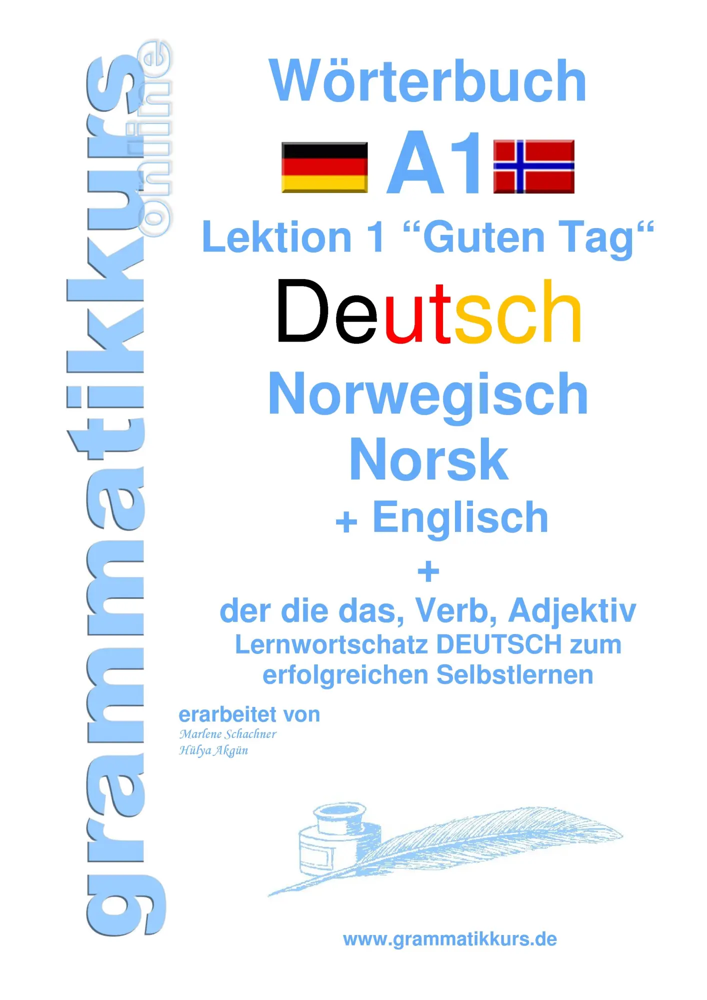 Cover: 9783738649567 | Wörterbuch Deutsch - Norwegisch - Englisch Niveau A1 | Akom (u. a.)