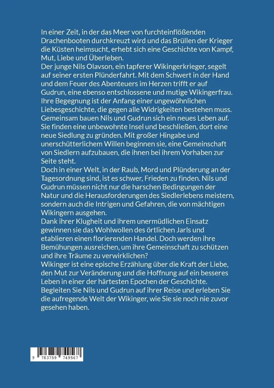Rückseite: 9783759749567 | Wikinger | Olaf Thumann | Taschenbuch | Wikinger | Paperback | 262 S.