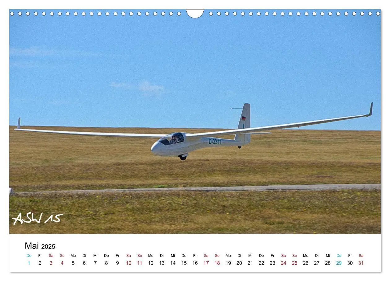 Bild: 9783435389667 | Flugzeuge auf der Wasserkuppe 2025 (Wandkalender 2025 DIN A3 quer),...