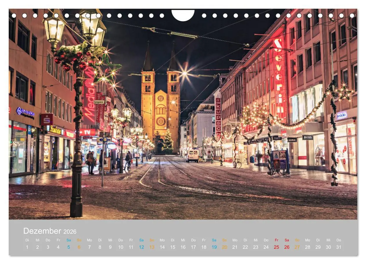 Bild: 9783457789667 | Würzburg - Stadt der Kirchen (Wandkalender 2026 DIN A4 quer),...