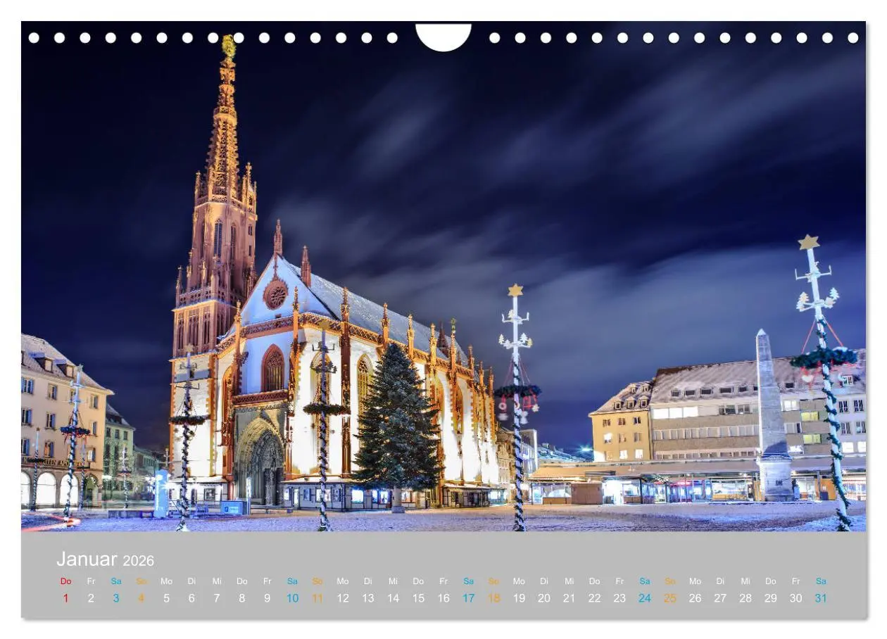 Bild: 9783457789667 | Würzburg - Stadt der Kirchen (Wandkalender 2026 DIN A4 quer),...