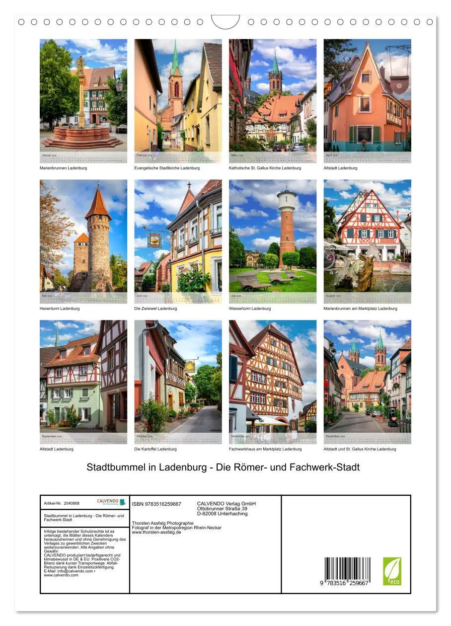 Bild: 9783516259667 | Stadtbummel in Ladenburg - Die Römer- und Fachwerk-Stadt...