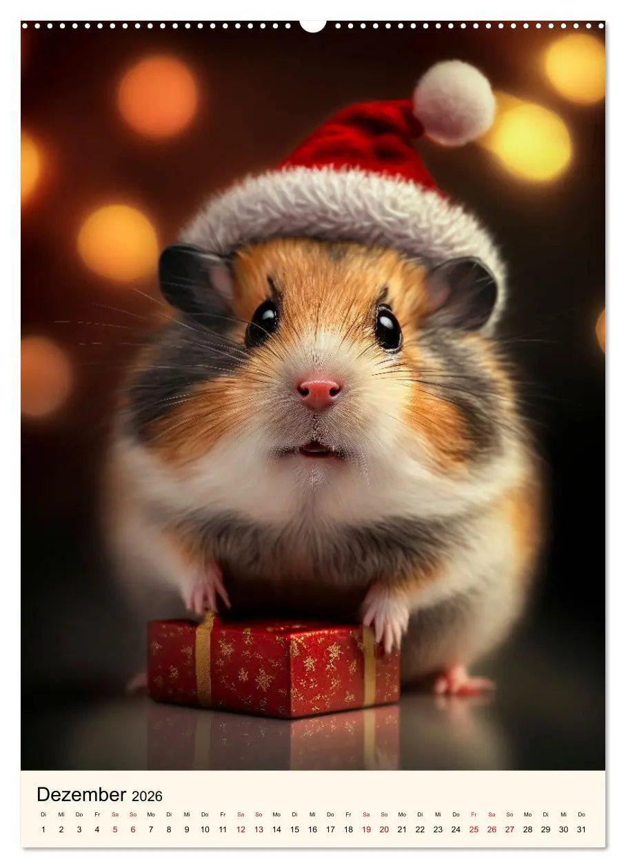 Bild: 9783516329667 | Was für ein Hamster (hochwertiger Premium Wandkalender 2026 DIN A2...