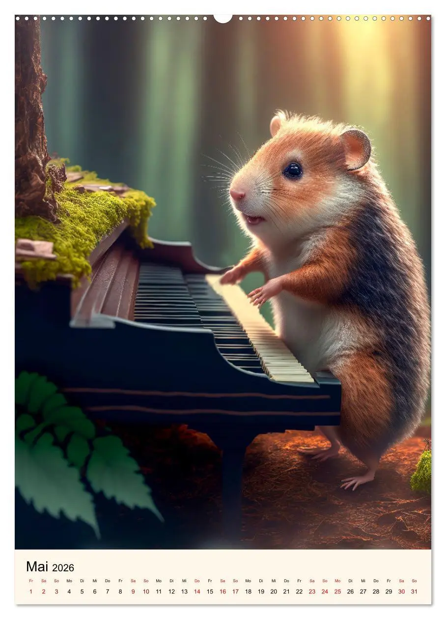 Bild: 9783516329667 | Was für ein Hamster (hochwertiger Premium Wandkalender 2026 DIN A2...
