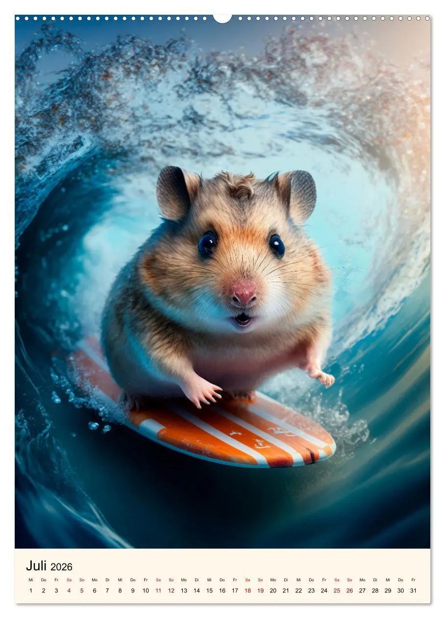 Bild: 9783516329667 | Was für ein Hamster (hochwertiger Premium Wandkalender 2026 DIN A2...