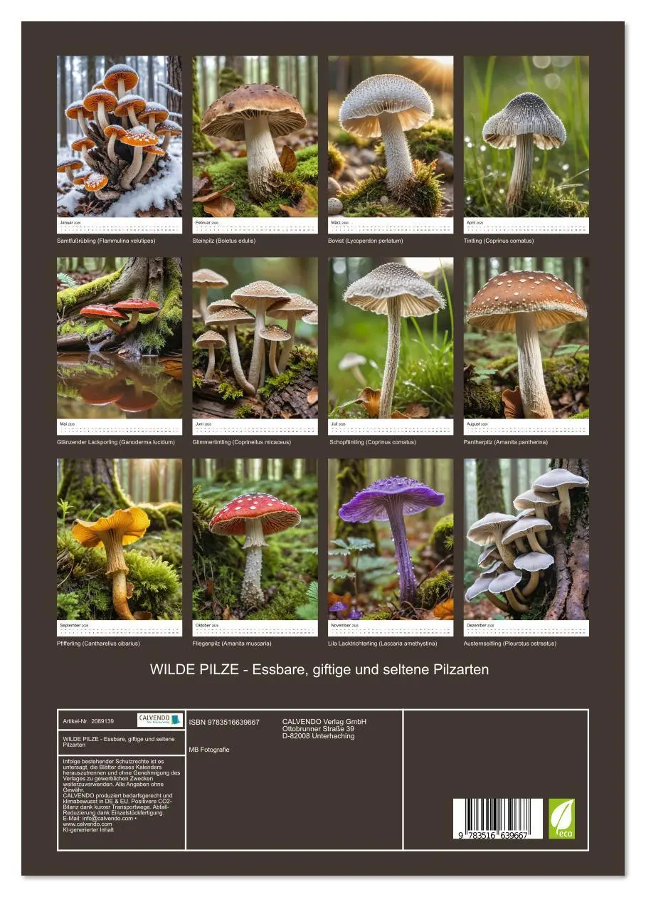Bild: 9783516639667 | WILDE PILZE - Essbare, giftige und seltene Pilzarten (hochwertiger...