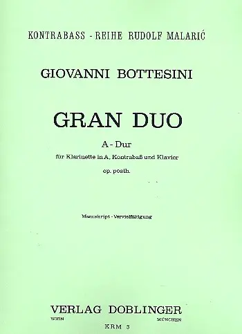 Gran Duo In La Op. Post. Cl E Cb (Malaric)