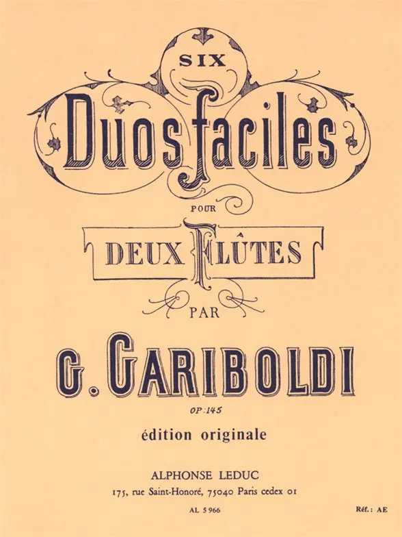 Cover: 9790046059667 | Six Duos Faciles Op.145 | Giuseppe Gariboldi | Partitur