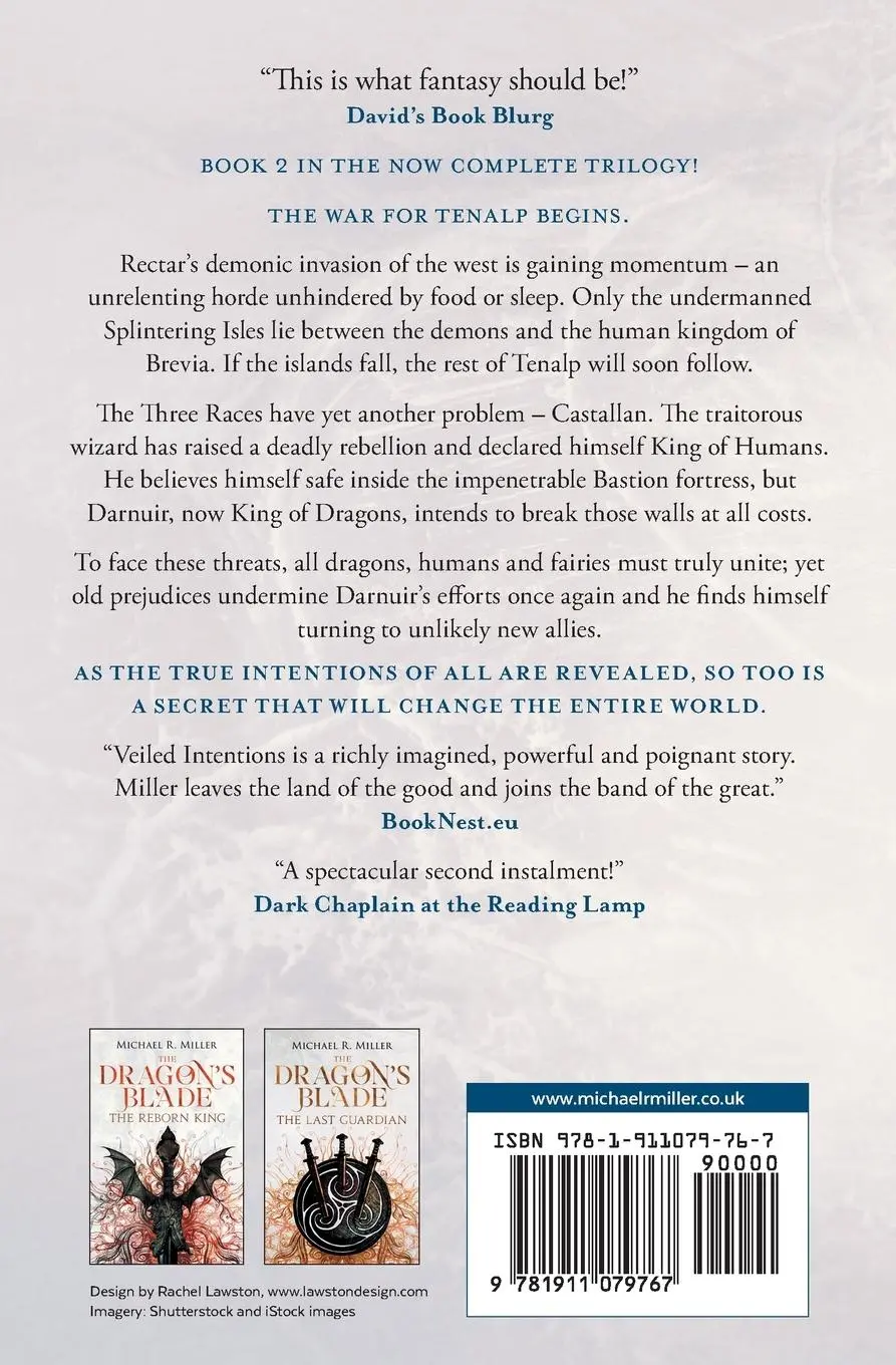 Rückseite: 9781911079767 | The Dragon's Blade | Veiled Intentions | Michael R. Miller | Buch