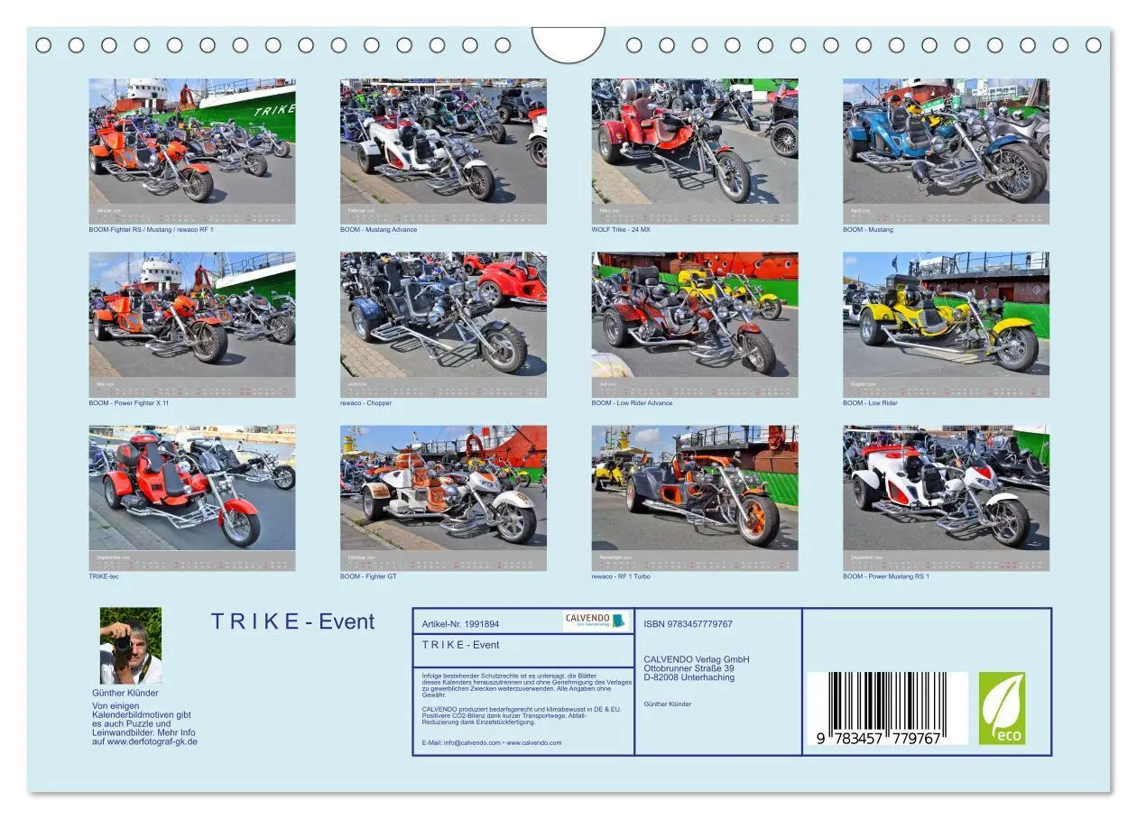 Bild: 9783457779767 | T R I K E - Event (Wandkalender 2026 DIN A4 quer), CALVENDO...