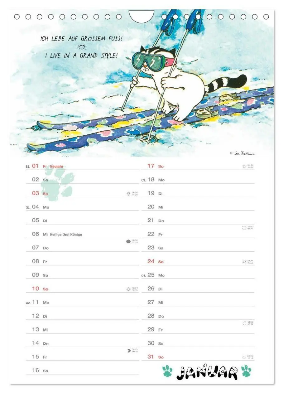 Bild: 9783594399767 | Kater Jacob: kleine Katzenweisheiten (Wandkalender 2027 DIN A4...