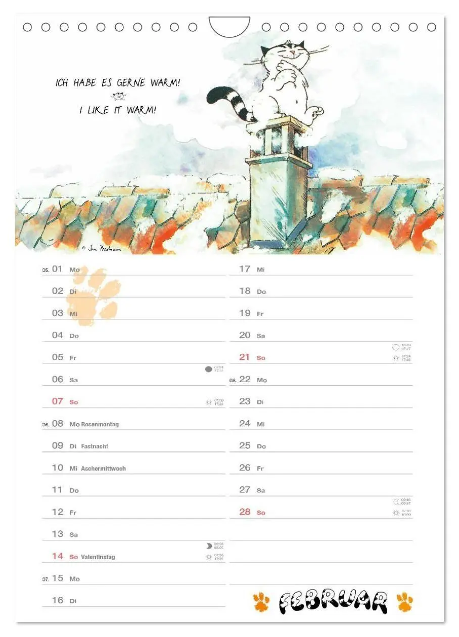 Bild: 9783594399767 | Kater Jacob: kleine Katzenweisheiten (Wandkalender 2027 DIN A4...