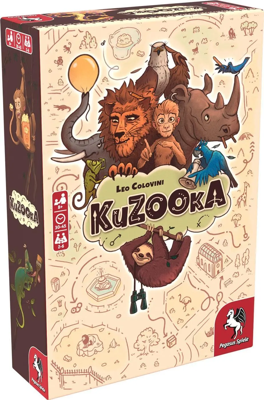 Cover: 4250231729867 | KuZOOka | Leo Colovini | Spiel | Brettspiel | 51230G | Deutsch | 2022