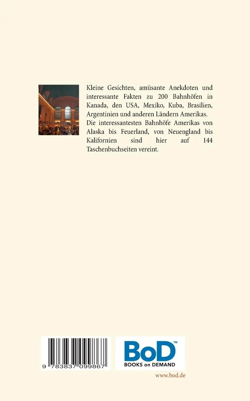 Rückseite: 9783837099867 | Grand Central Terminal und Pampabahnhof | Richard Deiss | Taschenbuch