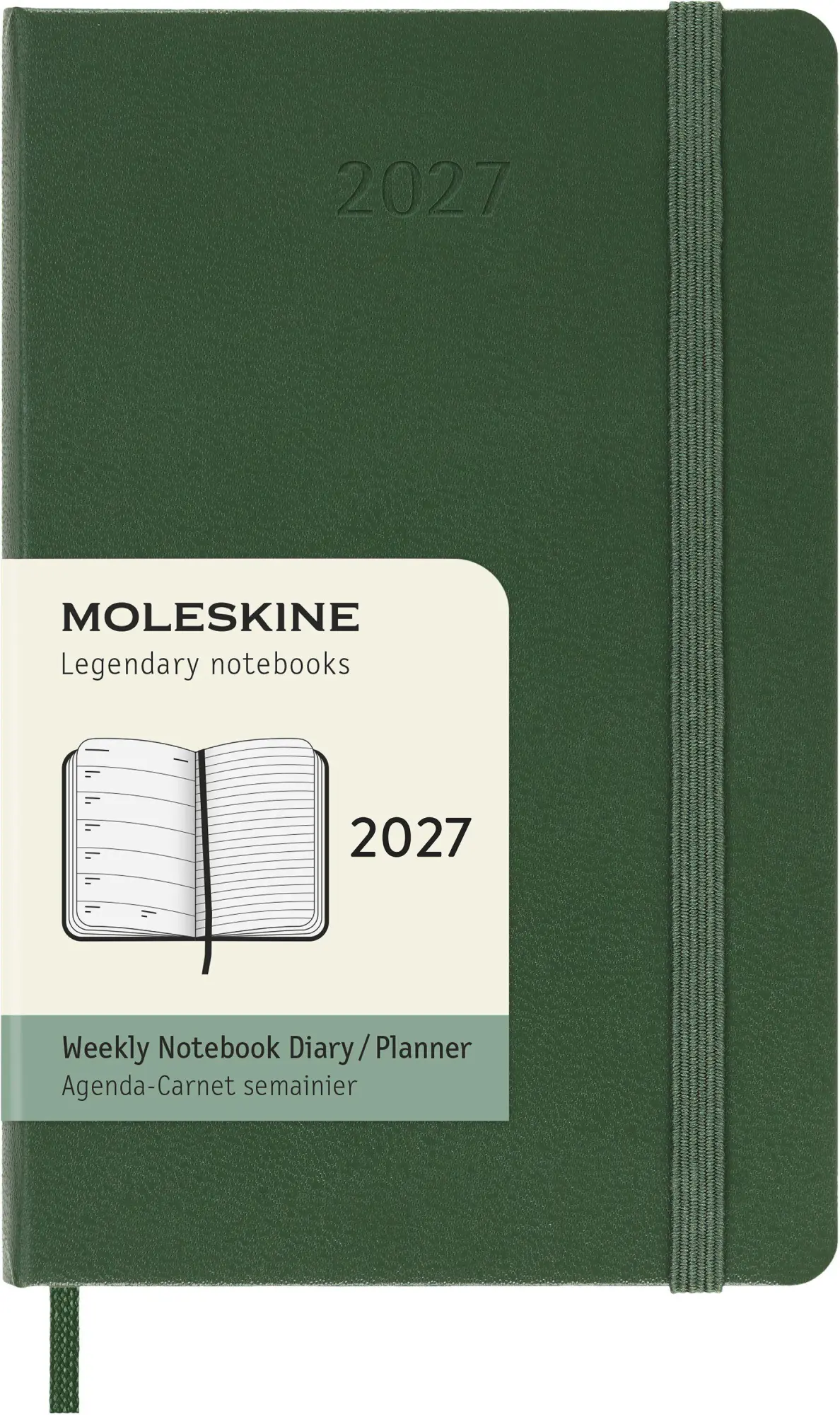 Cover: 8056999279967 | Moleskine 12 Monate Wochen Notizkalender 2027, Pocket/A6, 1 Wo = 1...