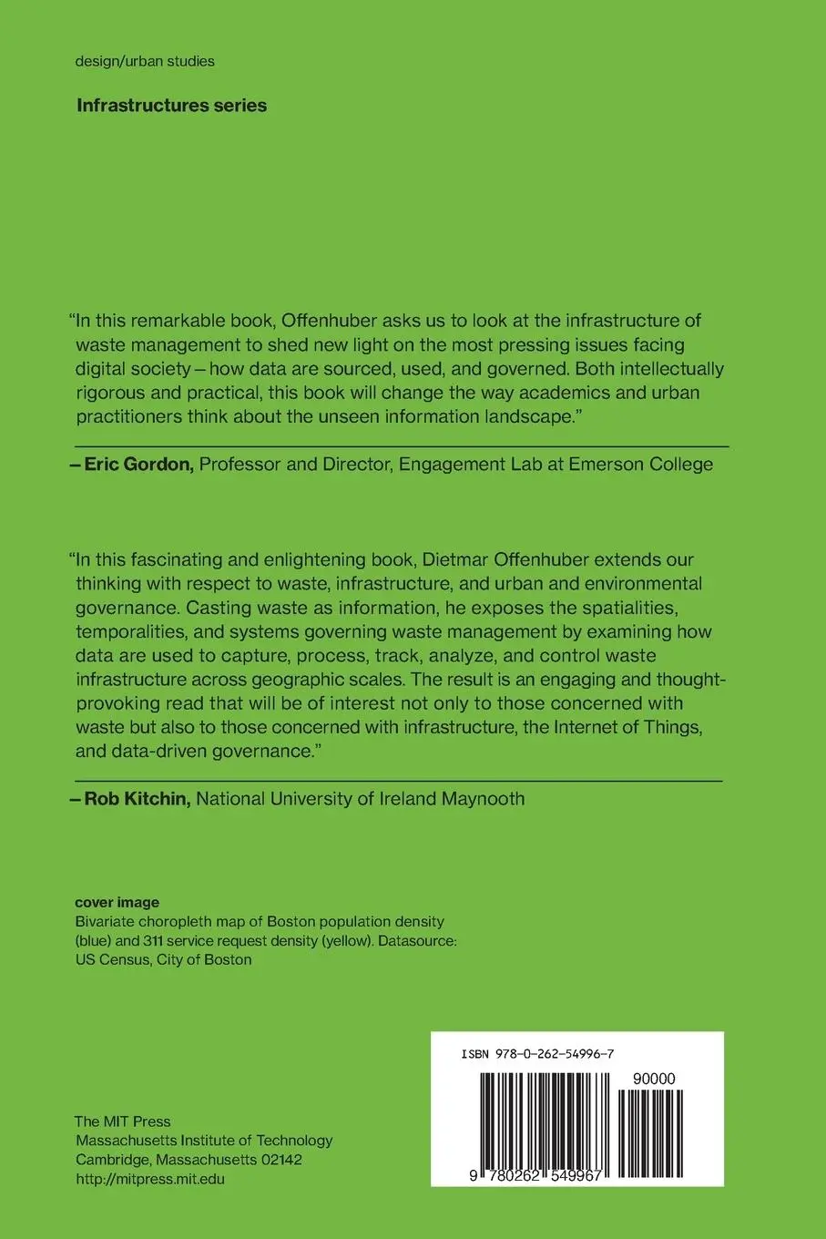 Rückseite: 9780262549967 | Waste Is Information | Infrastructure Legibility and Governance | Buch