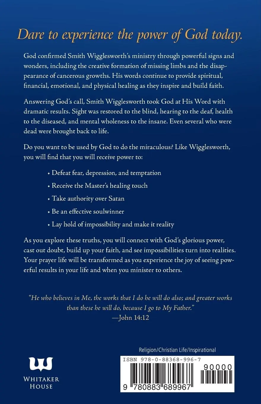 Rückseite: 9780883689967 | Smith Wigglesworth Only Believe | Smith Wigglesworth | Taschenbuch