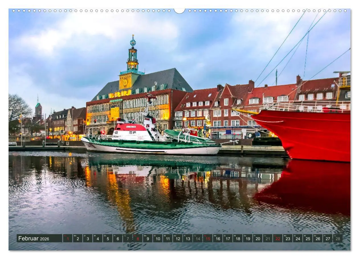 Bild: 9783457829967 | EMDEN maritime Seehafenstadt (Wandkalender 2026 DIN A2 quer),...