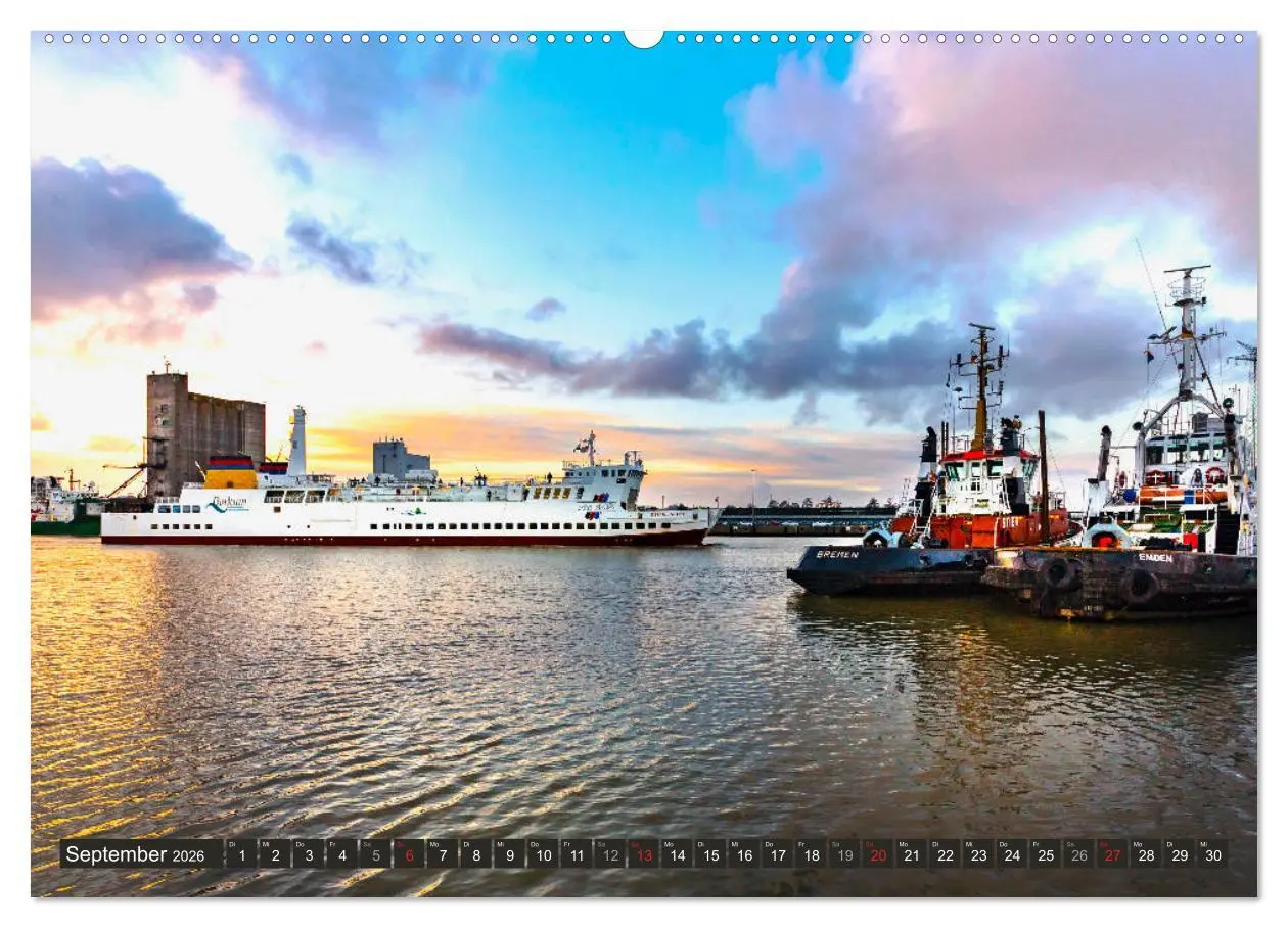 Bild: 9783457829967 | EMDEN maritime Seehafenstadt (Wandkalender 2026 DIN A2 quer),...
