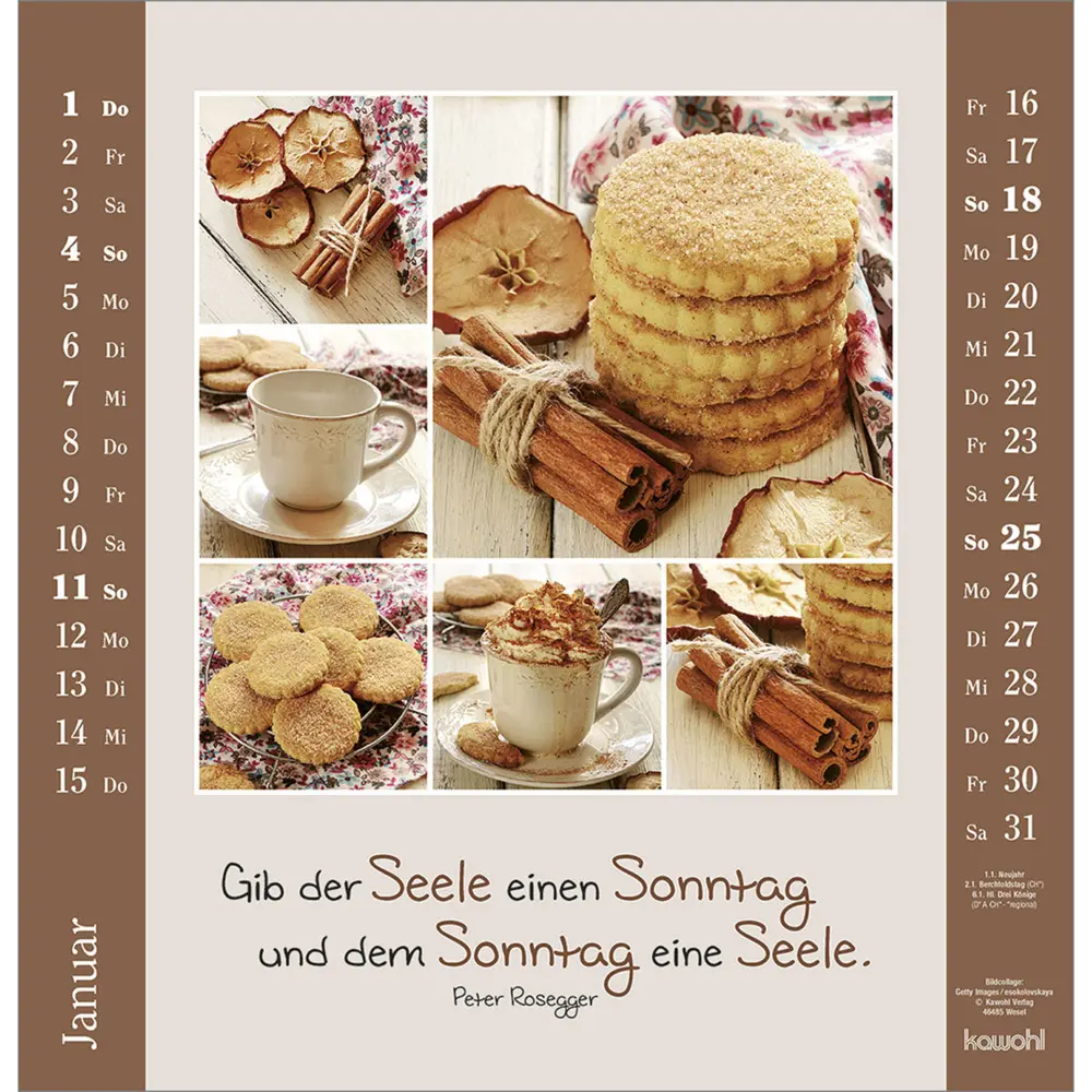 Bild: 9783754829967 | Kleine Freuden entdecken 2026 | Bildcollagen mit Mut machenden Texten