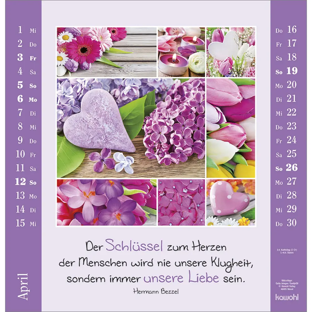 Bild: 9783754829967 | Kleine Freuden entdecken 2026 | Bildcollagen mit Mut machenden Texten