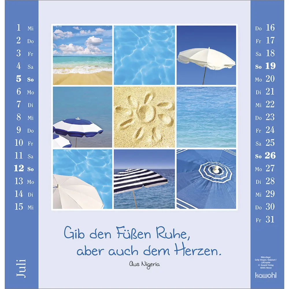 Bild: 9783754829967 | Kleine Freuden entdecken 2026 | Bildcollagen mit Mut machenden Texten