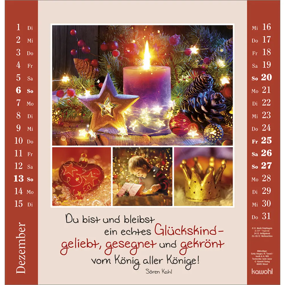 Bild: 9783754829967 | Kleine Freuden entdecken 2026 | Bildcollagen mit Mut machenden Texten