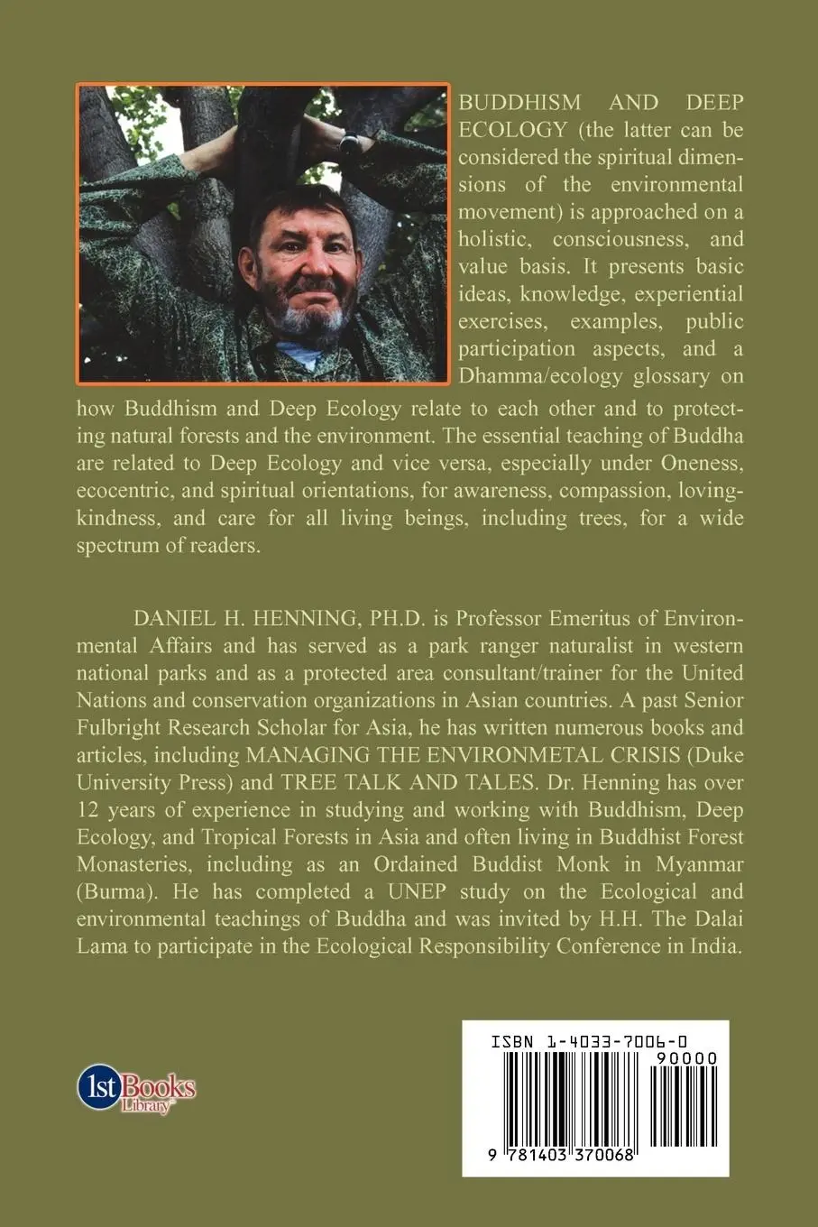 Rückseite: 9781403370068 | Buddhism and Deep Ecology | Daniel H. Henning | Taschenbuch | Englisch