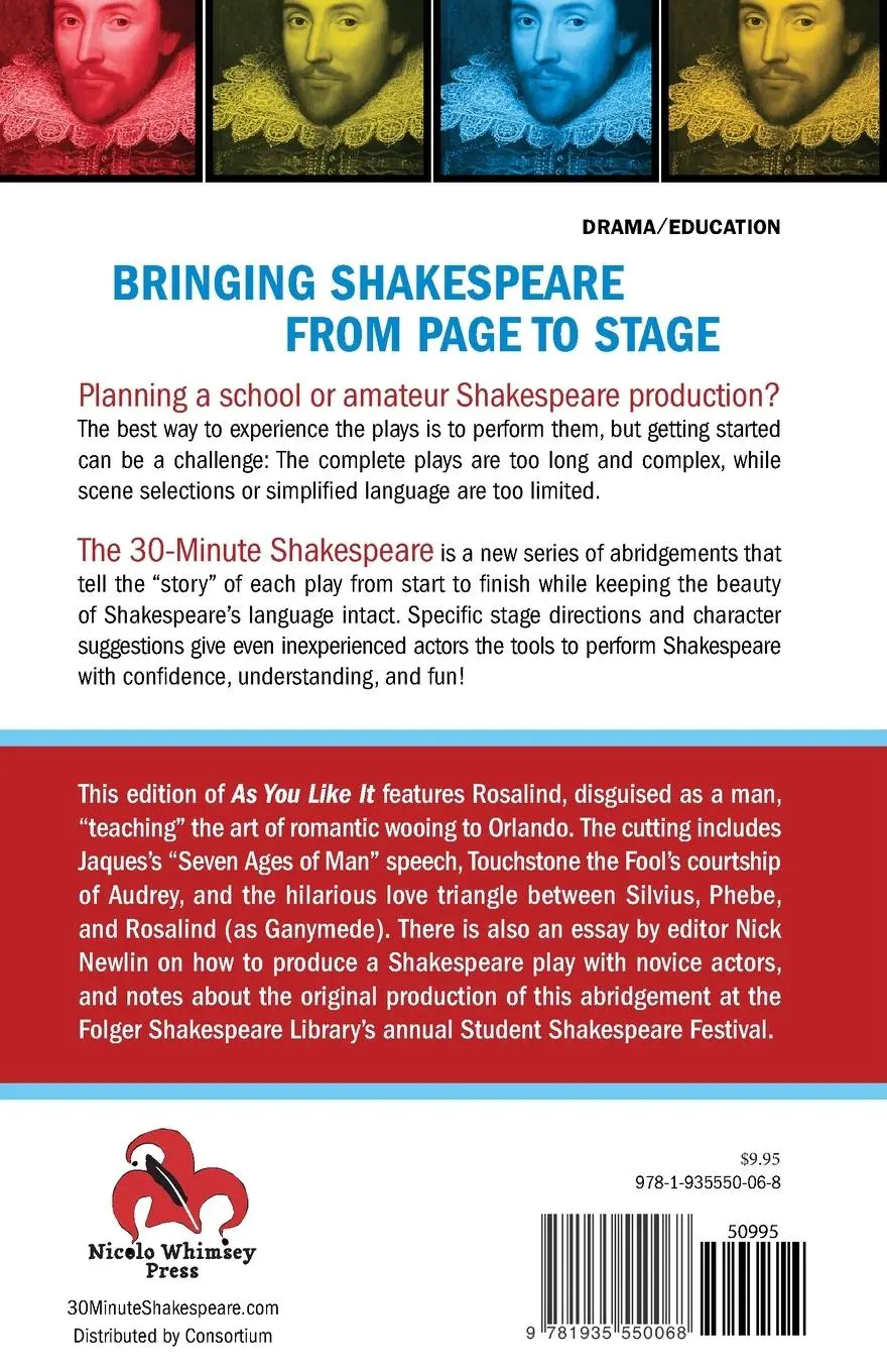 Rückseite: 9781935550068 | As You Like It | William Shakespeare | Taschenbuch | Englisch | 2010