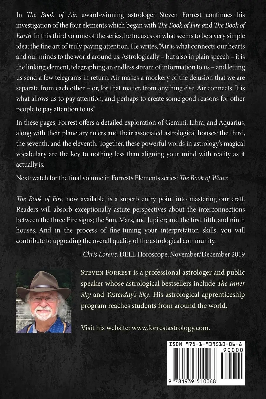 Rückseite: 9781939510068 | The Book of Air | The Art of Paying Attention | Steven Forrest | Buch