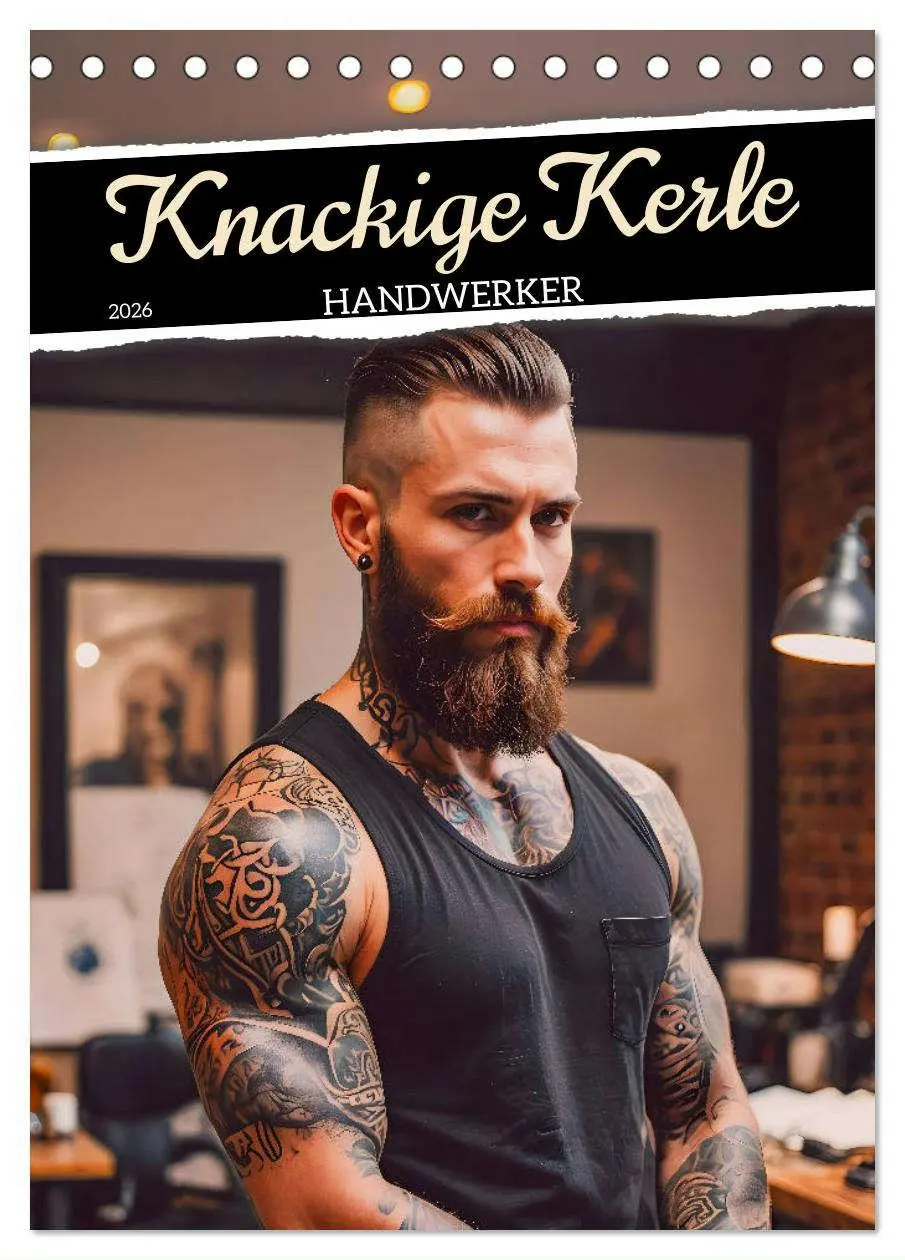 Cover: 9783457250068 | Knackige Kerle - Handwerker (Tischkalender 2026 DIN A5 hoch),...