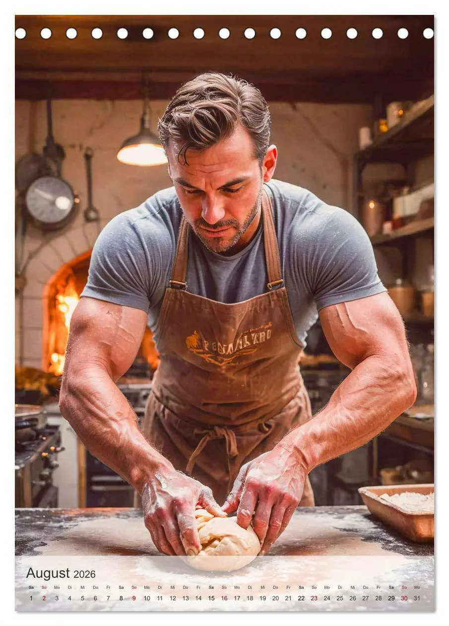 Bild: 9783457250068 | Knackige Kerle - Handwerker (Tischkalender 2026 DIN A5 hoch),...
