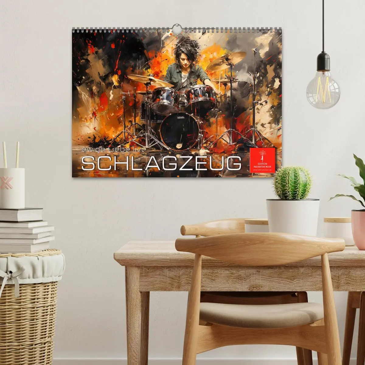 Bild: 9783457490068 | Schlagzeug ewige Liebe live (Wandkalender 2026 DIN A3 quer),...