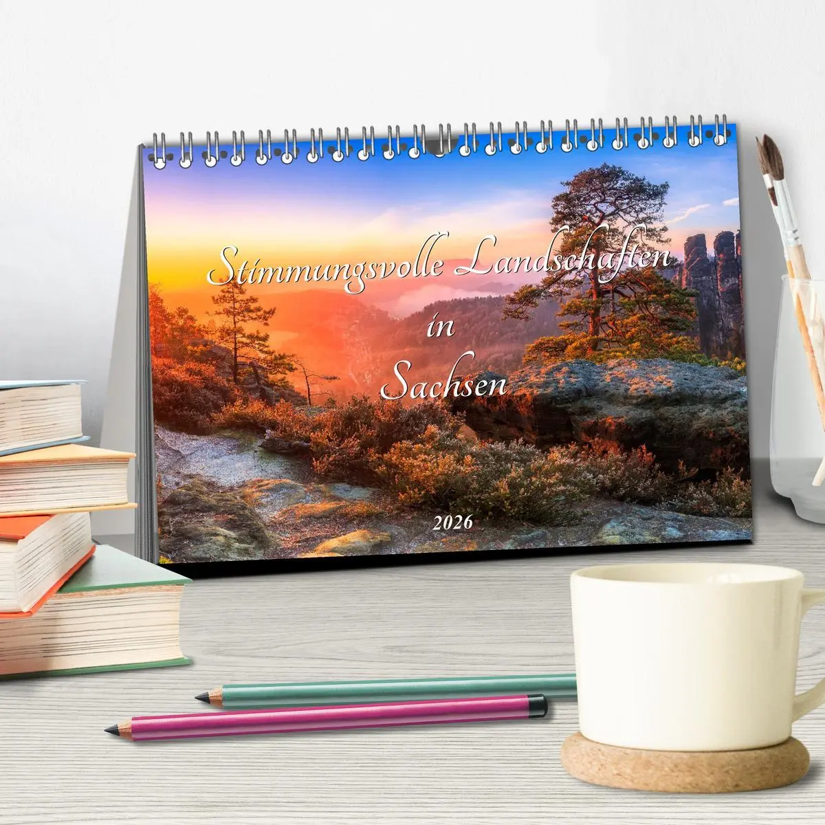 Bild: 9783457630068 | Stimmungsvolle Landschaften in Sachsen 2026 (Tischkalender 2026 DIN...