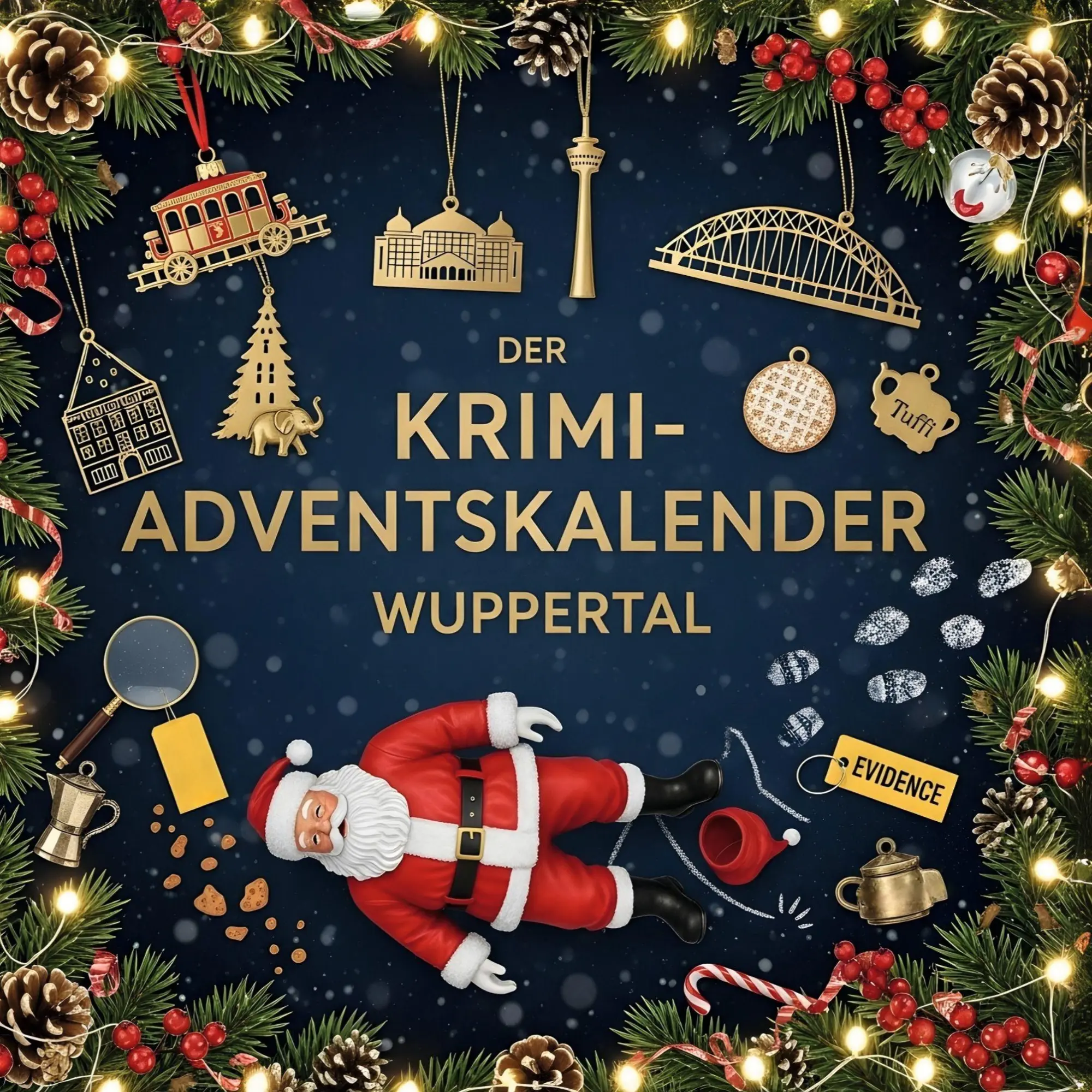 Cover: 9783695300068 | Der Krimi-Adventskalender Wuppertal | Mordsverdächtig in 24 Akten