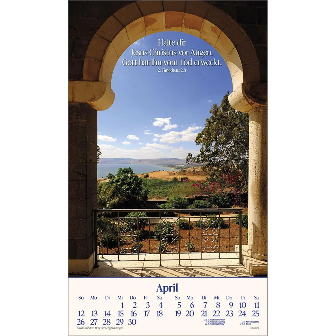 Bild: 9783754870068 | Das Heilige Land 2026 | Israel-Kalender | Willi Krebber | Kalender