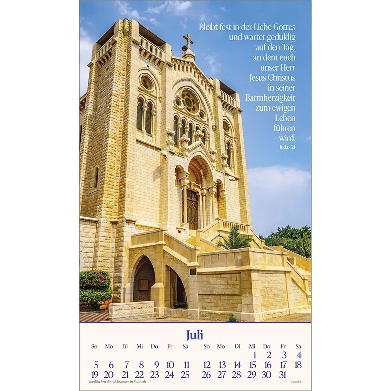 Bild: 9783754870068 | Das Heilige Land 2026 | Israel-Kalender | Willi Krebber | Kalender