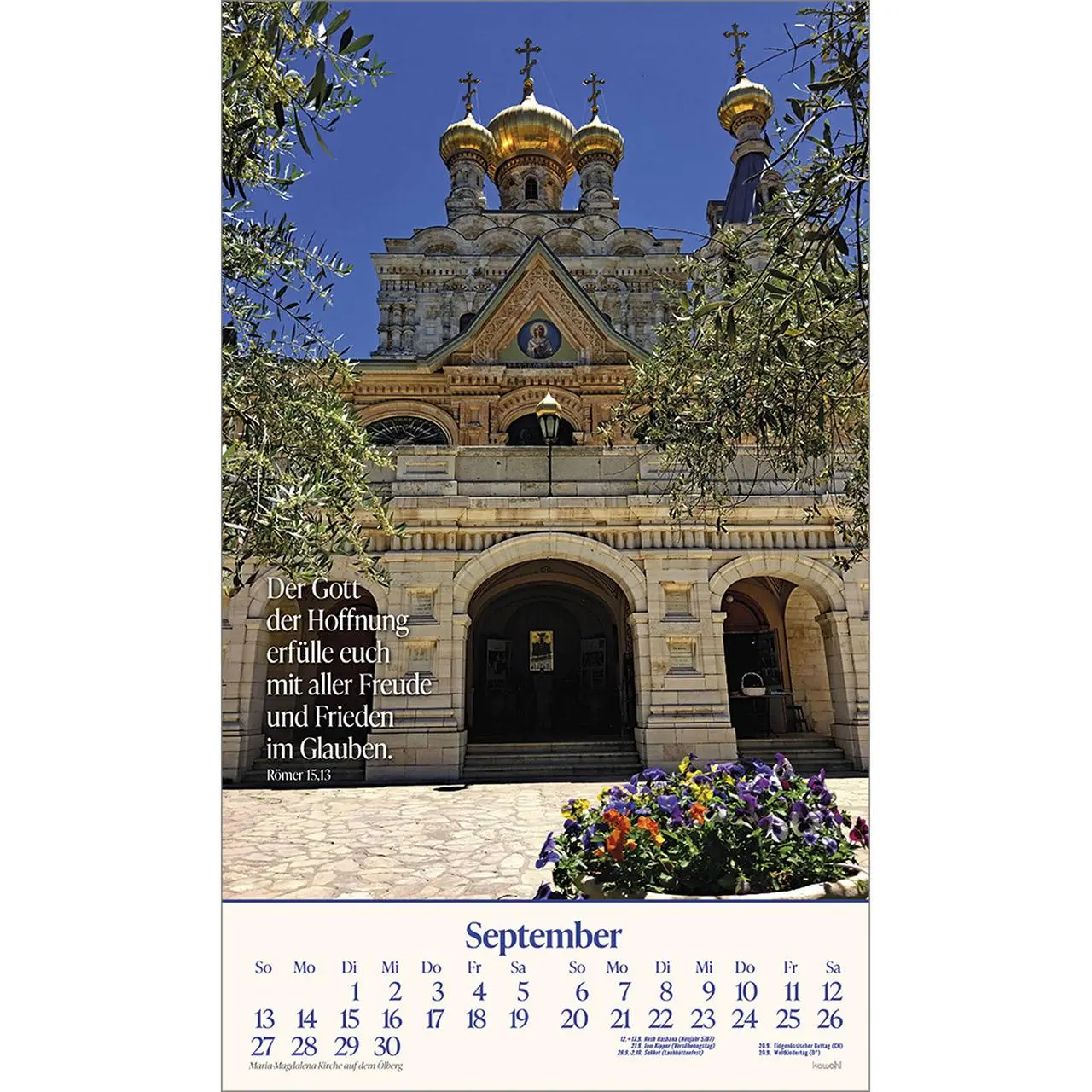 Bild: 9783754870068 | Das Heilige Land 2026 | Israel-Kalender | Willi Krebber | Kalender