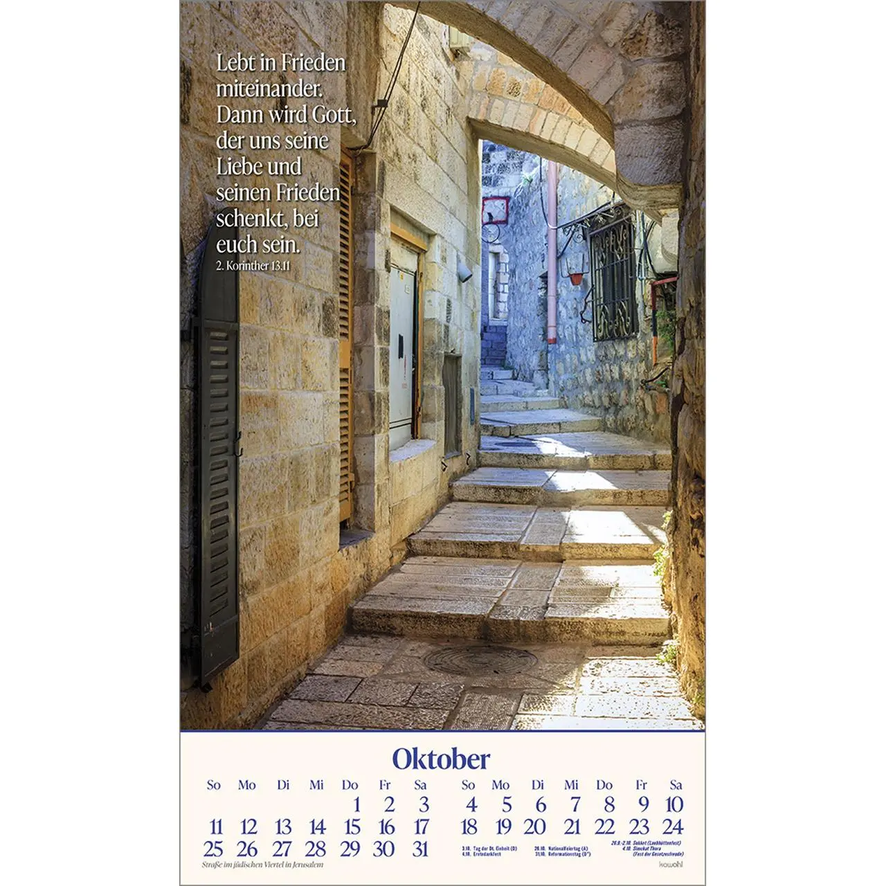 Bild: 9783754870068 | Das Heilige Land 2026 | Israel-Kalender | Willi Krebber | Kalender